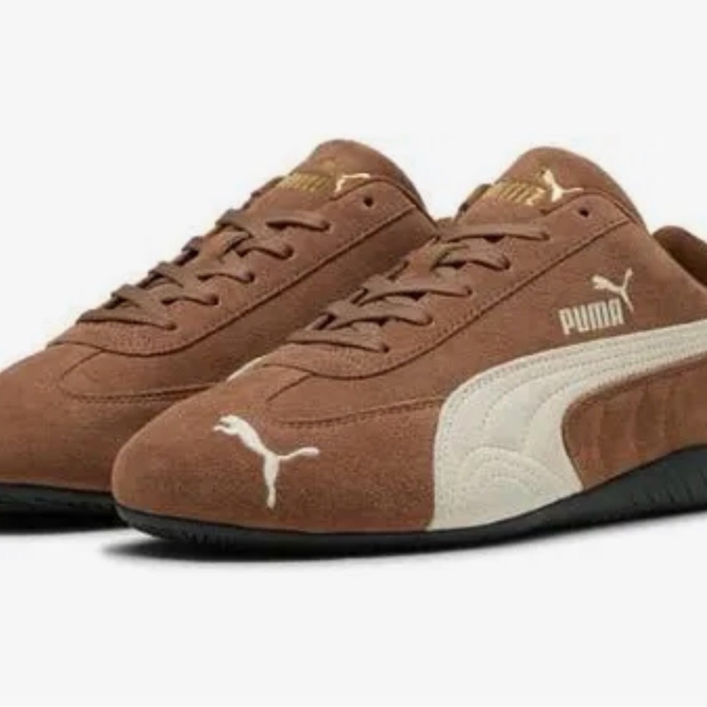 Puma Tan and Cream Athletic Shoes